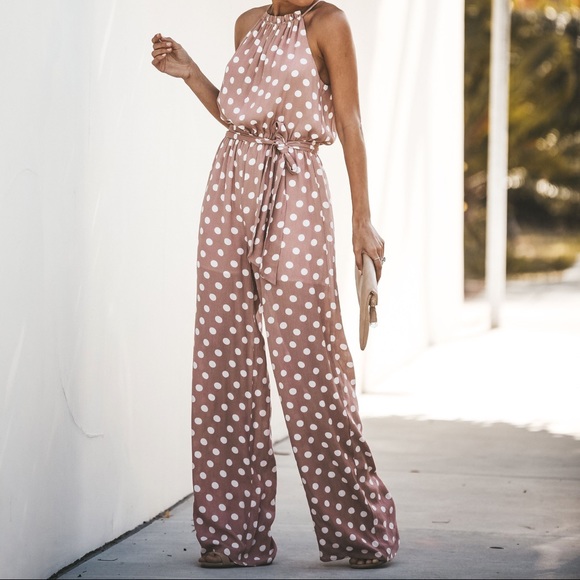Pretty Little Polka Dot Jumpsuit Vici - Picture 2 of 8